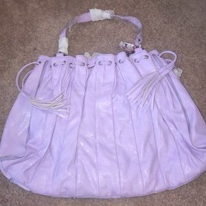 Bright Lavender Purse with tassels